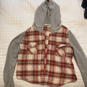 Flannel hoodie